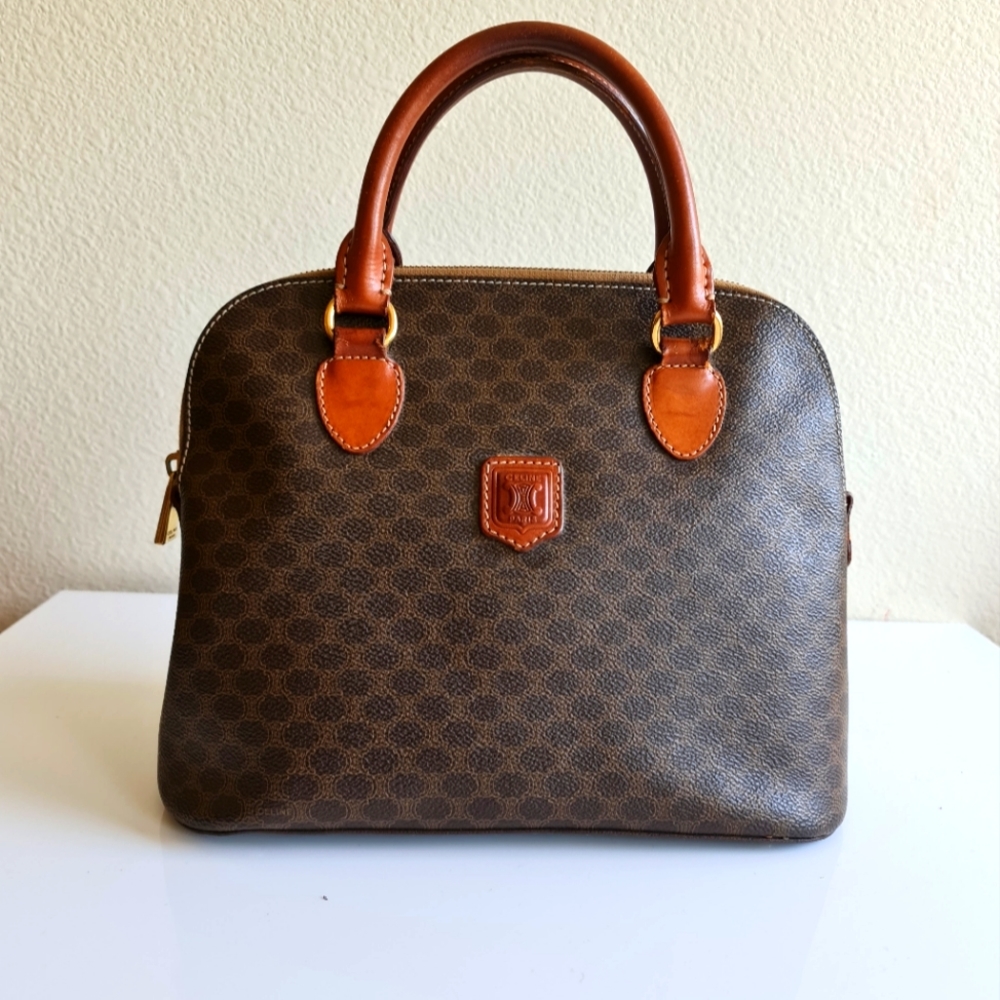 Celine Vintage Macadam Dome Tote